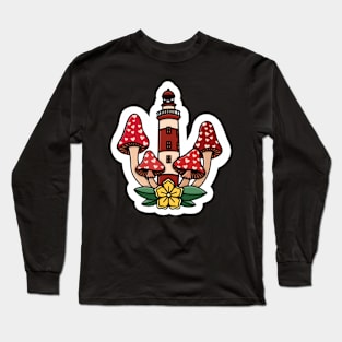 Mushroom Lighthouse Long Sleeve T-Shirt